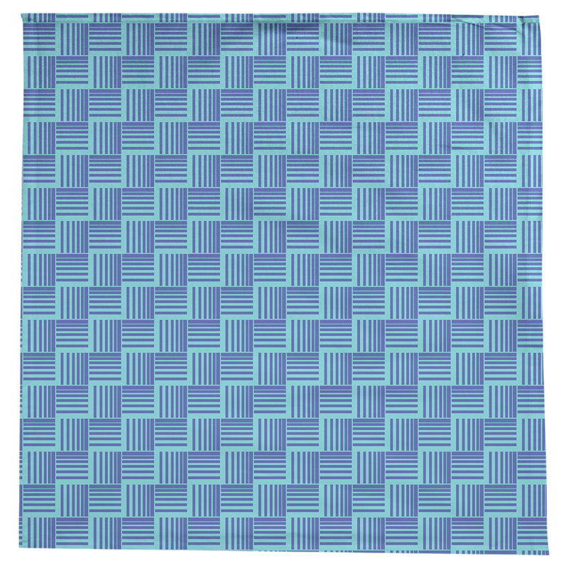 Rayures nattes classiques Nappe, Bleu sarcelle/bleu
