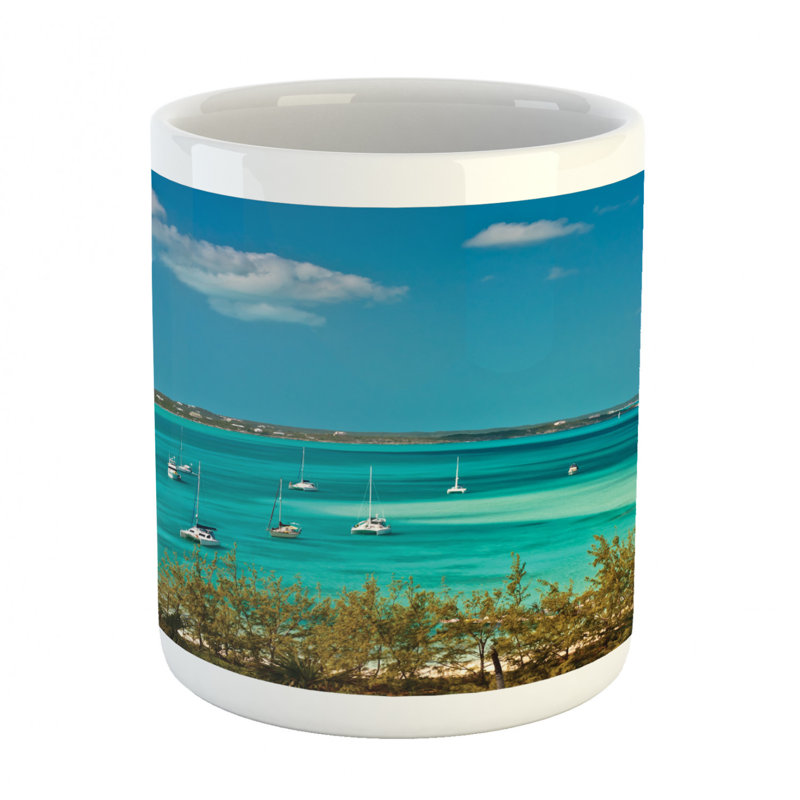 Grande tasse à café voilier