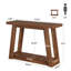 41" Console Table, Rustic Farmhouse Entryway Table With Lower Storage Shelf, Narrow Sofa Table For Living Room, Natural Walnut Brown