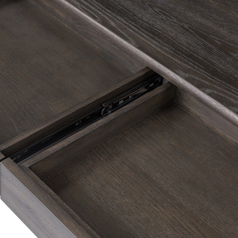 Farrow 79'' W Console Table, Smoked Black