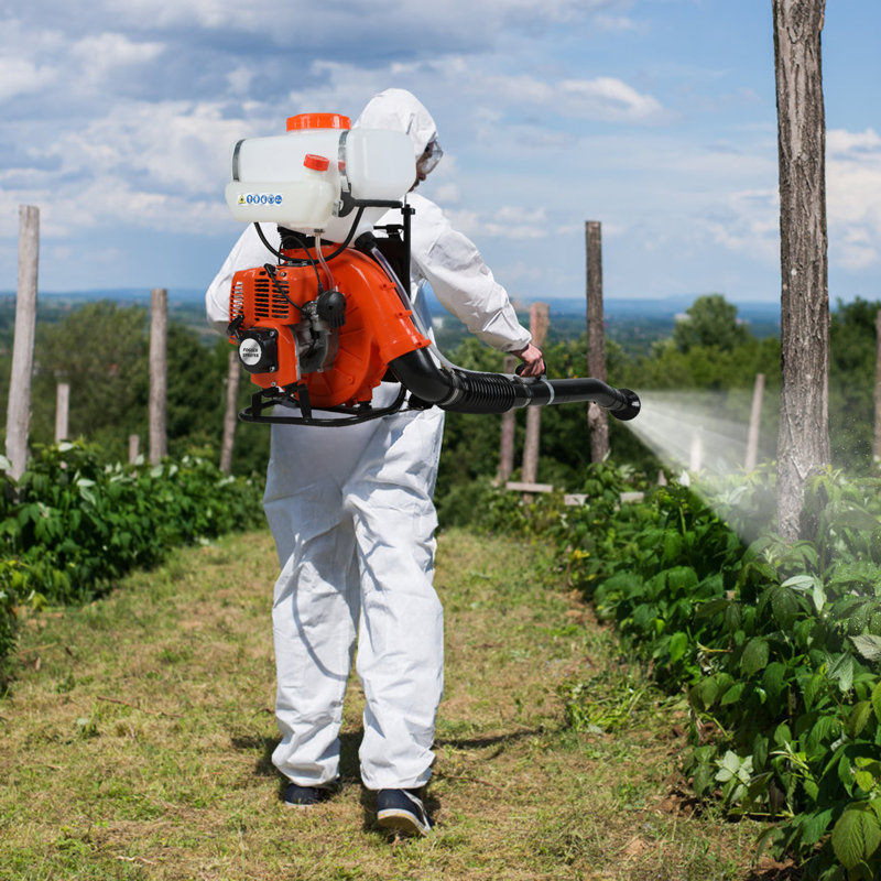 43cc Mosquito Fogger, Gasoline Powered Backpack Cold Fogger, 20L Tank, 39 Feet Spray Range, 7500rpm Insect Control Sprayer for Garden Outdoor Use