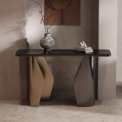 Italian style light luxury console table.
