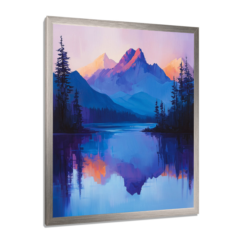 Gorga - Landscapes Canvas Art Print, Impression d'un seul cadre photo, Argent argent, H 44 po x l 34 po