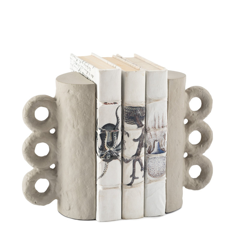 Ensemble de serre-livres Chandra, Gris