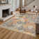 Violia Moroccan Bloom Medallion Area Rug – Plush Textured Accent with Non-Slip Backing