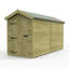 Total Sheds 4ft x 12ft Apex Garden Shed - Single Door - No Windows - Pressure Treated Timber - UK Manufactured