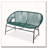 OUTDOOR PATIO WICKER LOVE SEAT-1611317672
