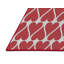 Laine tissé à la machine et polyester rouge/blanc Tapis décoratif-202066537