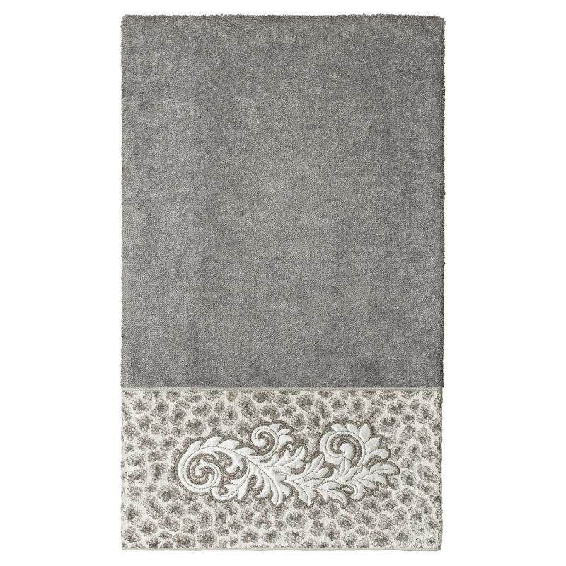 April 3 Piece Turkish Cotton Towel Set, Dark Gray