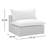 Davida Wicker Outdoor Armless Lounge Chair