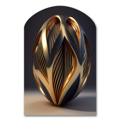 Glynn - Abstract Spirals Arch Shape Assymterical Wall Art