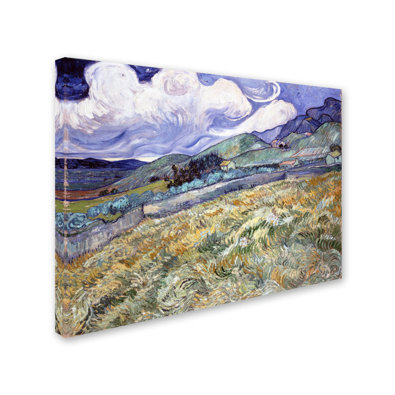 « landscape from saintremy », reproduction sur toile tendue, H 24 po x l 32 po