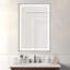 Miroir de salle de bain avec cadre en aluminium et éclairage à DEL-103216017-103216012