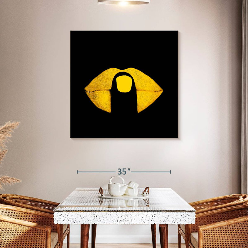 Shuttleworth Lips, 39" H x 39" W