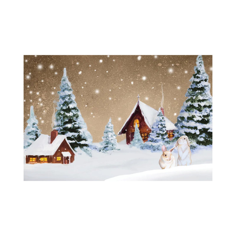 Christmas Village by Janice Gaynor - Wrapped Canvas Painting, 30.48 cm H x 45.72 cm W
