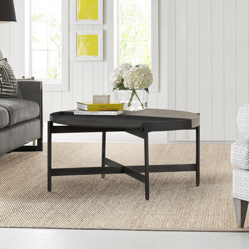 Table basse Anabranch, H 16 po x L 32 po x l 32 po, Noir