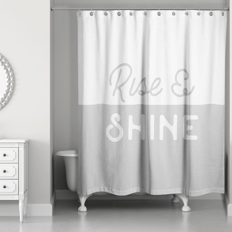 Perine Shower Curtain, Gray