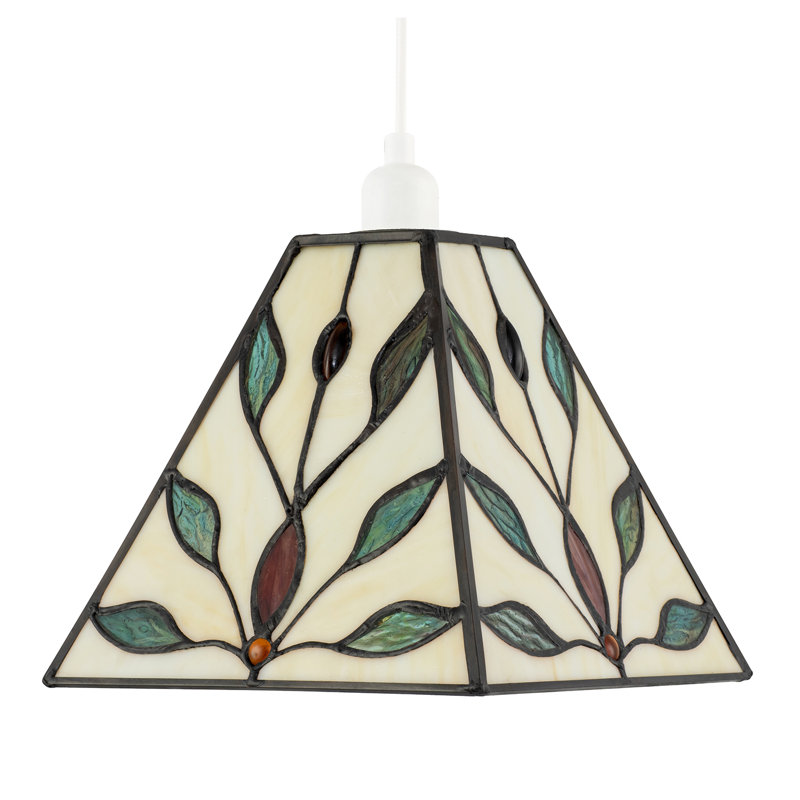 18cm H Glass Empire Pendant Shade ( No Direct Attachment Method ) in White