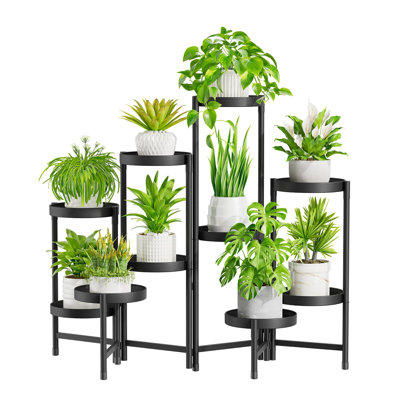 10 Tier Metal Plant Stand for Indoor Outdoor by 17 Stories