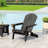 Dontee Wood Foldable Outdoor Adirondack Chair-424331538