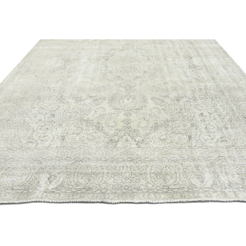 Cream Traditional 9X12 Oriental Area Rug