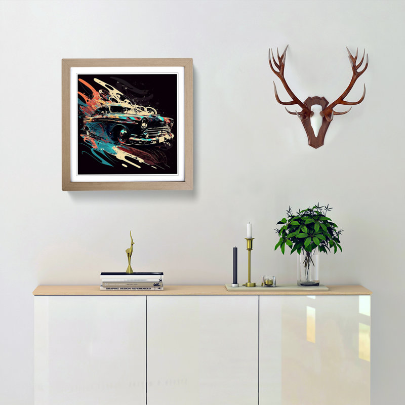 Car Gestural Art - Framed Print