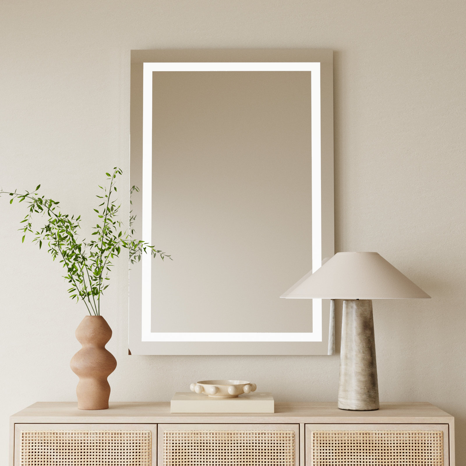 Kenno Flat Wall Mirror, 48" x 32"
