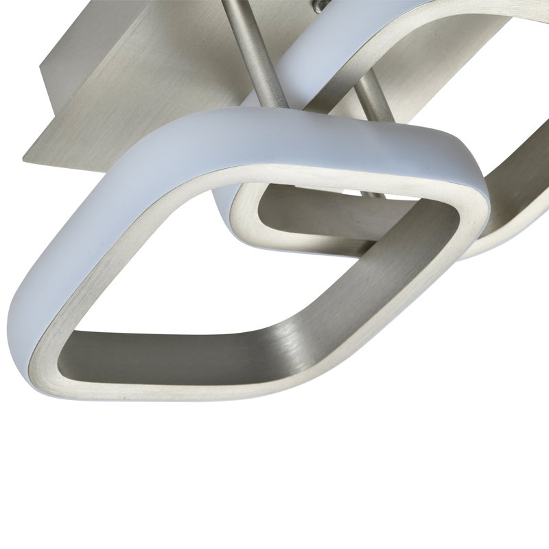 LED Flush Mount, Brushed Nickel