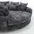 Modern oversized sofa bed with armrests-1132494197