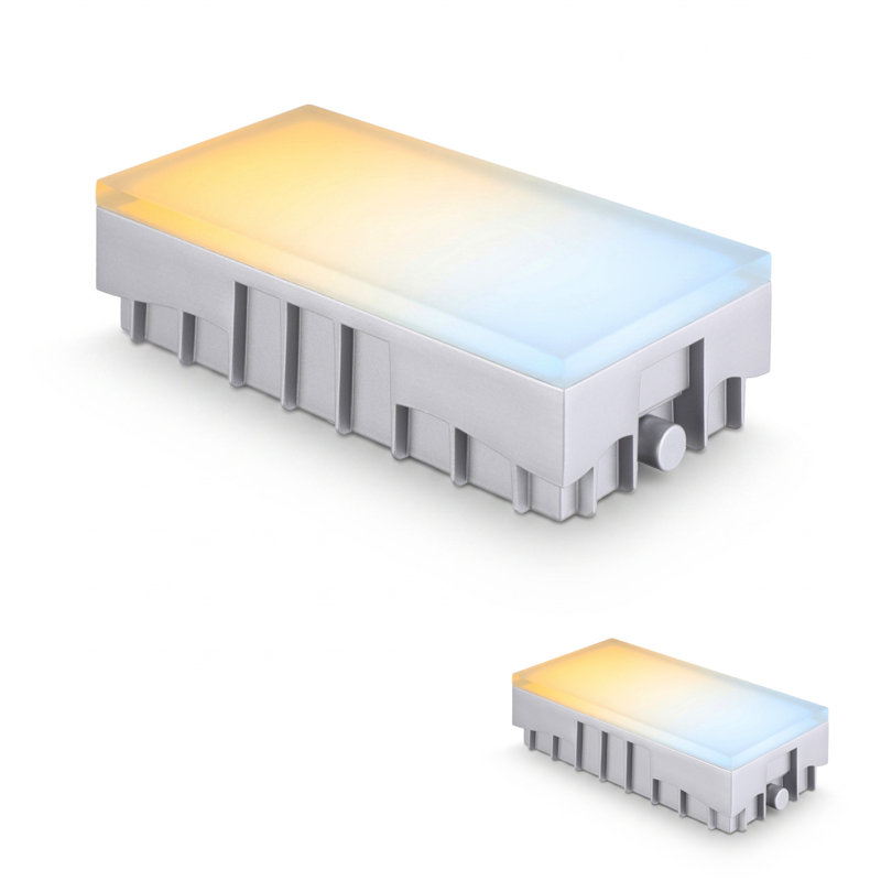Lumière de pavé à basse tension de 5 x 4 4 x 8 pouces, lumière de brique sans éblouissement, lumière de paysage à DEL sûre