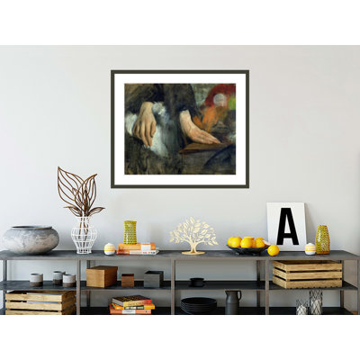 «Study of Hands» par Edgar Degas, impression giclée sur cadre