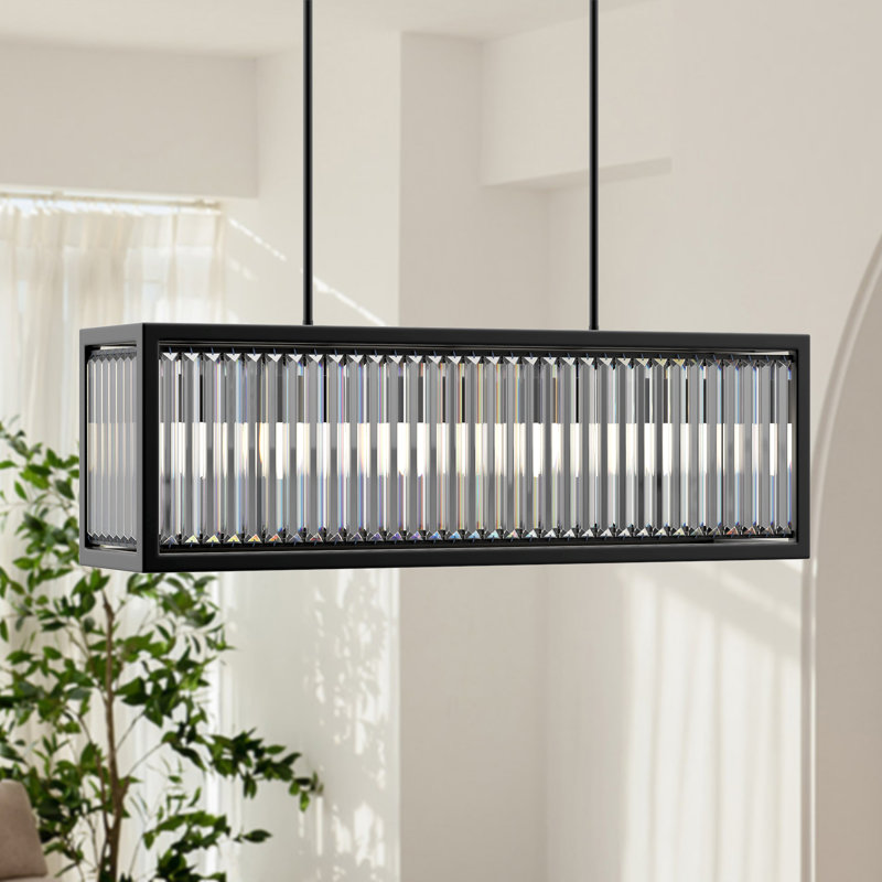 Lustre rectangulaire à 5 lumières Shumena