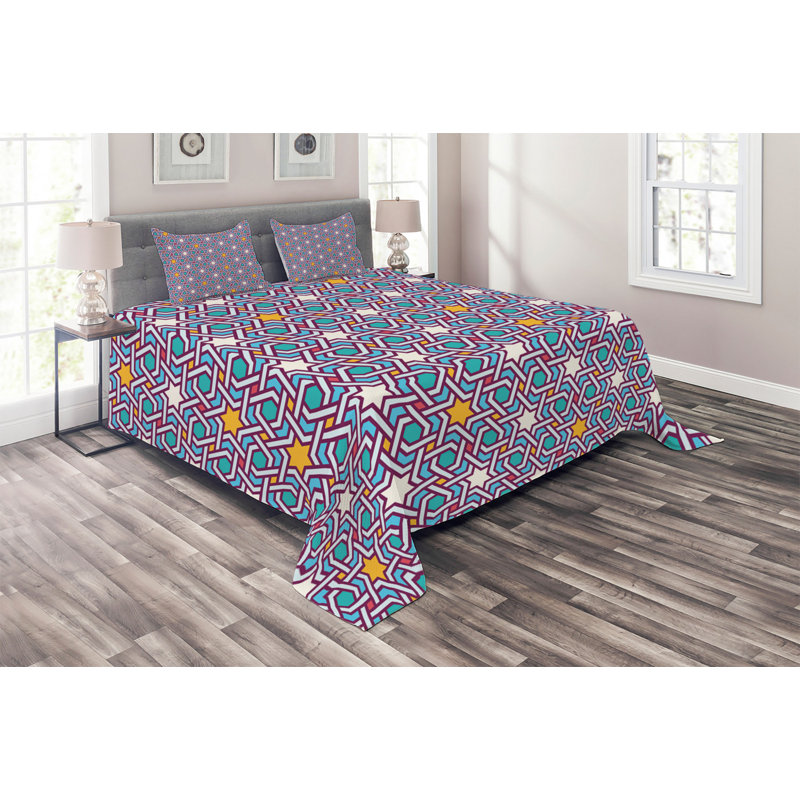 Traditional Polyester Starburst Coverlet
