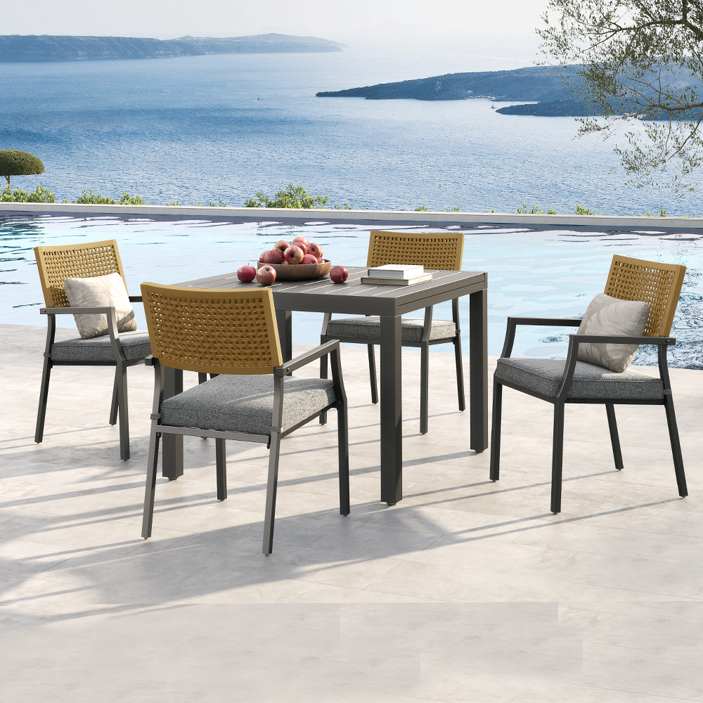 Aiden 79" Patio Dining Set