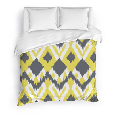 Ikat Polyester Twill Duvet Cover