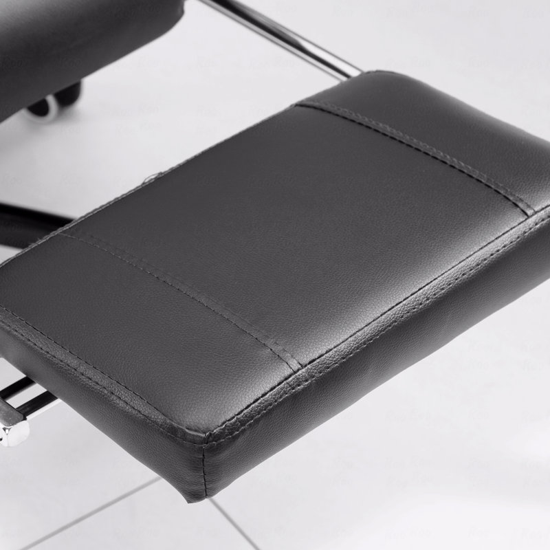 Fauteuil de bureau vibrant à 7 points avec fonction de massage et dossier inclinable, Gris