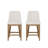 Tucker Cream Upholstered Counter Stools