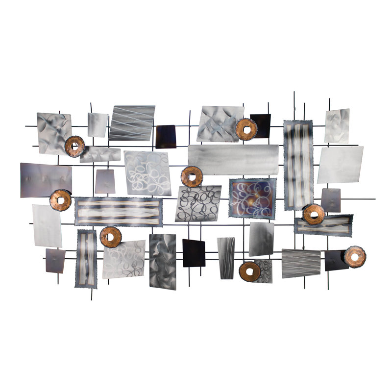 Handmade Modern Abstract Wall Decor on Metal