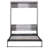 Gray Full Size Foldable Bed Into Cabinet - Reliable & Space Maximizing With Storage Saving Solution