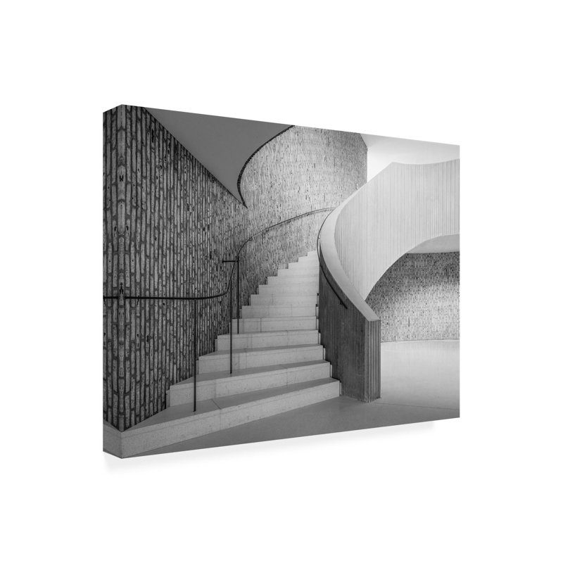Art sur toile, Escalier bolologien Luc Vangindertael, H 24 po x l 32 po