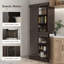 Armoire décorative, garde-manger autoportant à 4 portes, armoire de rangement haute avec tiroir large