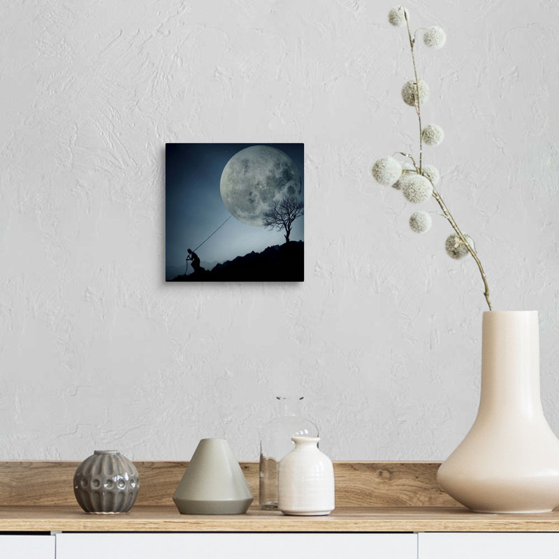 1 x photographie «The Dreamer» par final toto, reproduction d'art, H 35 po x l 35 po x P 1,5 po, Toile