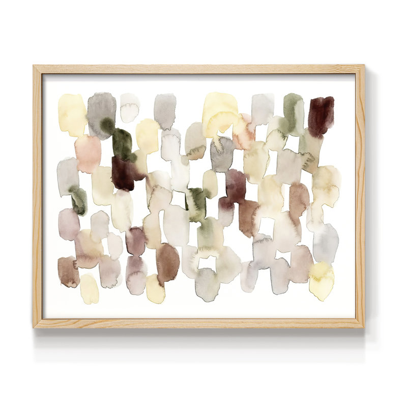 Melted Sediment III -Framed Print - Restickable, Natural, 11" H x 14" W
