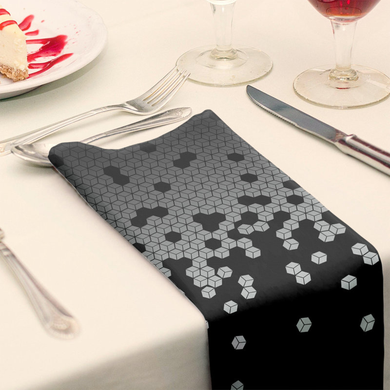 Polyester Polka Dots Square Napkin, 0.1" H x 10" W x 10" D, White, Cotton Twill