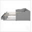 Lit de jour extensible en bois avec lit gigogne et rangement, idéal pour les chambres d'amis multifonctionnelles et l'optimisation de l'espace.-1229509866