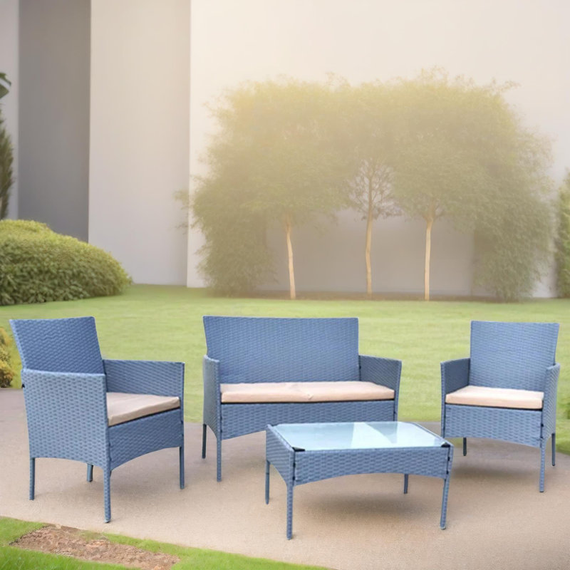 3 - Person Wicker Patio Dining Set