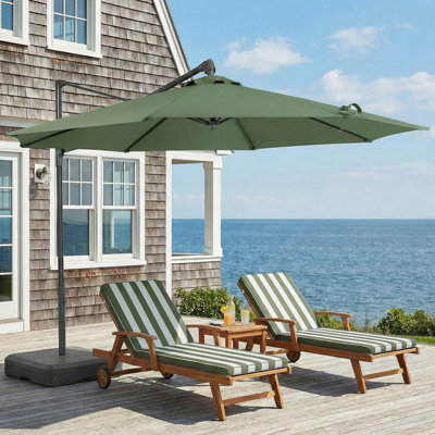 10ft Market Umbrella Canopy Replacement for 8 Ribs Patio Umbrella