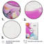 Fuchsia rose et bleu clair illusions fluides III - art mural abstrait salon-323904816-323904818