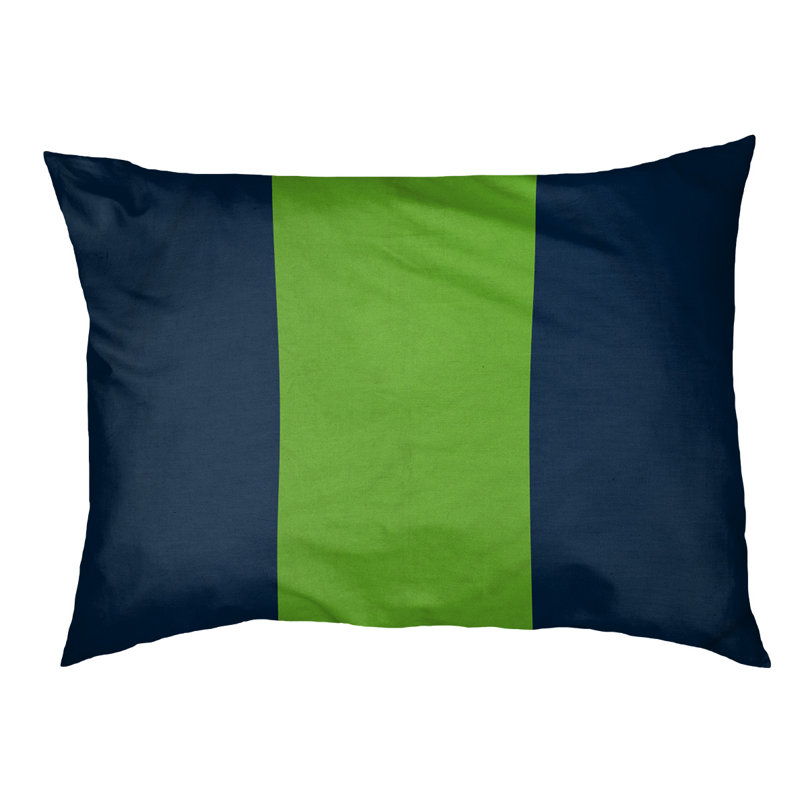 Coussin Detroit, Grand (l 50 po x P 40 po x H 7 po), Blue/Green