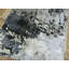 Tapis noir / gris noué à la main de conception unique 2 pi x 3 pi Heimdall